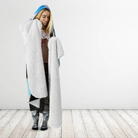 Personalised Honolulu Aloha Hawaii Hooded Blanket Tropical Leaves With Hula Girl LT14 - Polynesian Pride