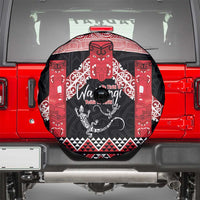 Toitu Te Tiriti O Waitangi Spare Tire Cover Maori Wharenui With Taniko Motifs