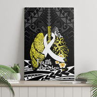 Polynesia World Lung Cancer Day Canvas Wall Art Faith Hope Love