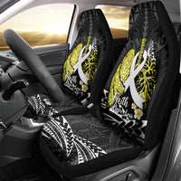 Polynesia World Lung Cancer Day Car Seat Cover Faith Hope Love