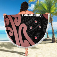 New Zealand Mangopare Tamanako Beach Blanket Aotearoa Maori