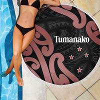 New Zealand Mangopare Tamanako Beach Blanket Aotearoa Maori
