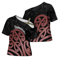 New Zealand Mangopare Tamanako Cross Shoulder Shirt Aotearoa Maori - Polynesian Pride