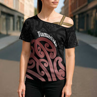 New Zealand Mangopare Tamanako Cross Shoulder Shirt Aotearoa Maori - Polynesian Pride