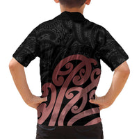 New Zealand Mangopare Tamanako Family Matching Off Shoulder Maxi Dress and Hawaiian Shirt Aotearoa Maori LT14 - Polynesian Pride