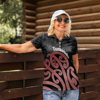 New Zealand Mangopare Tamanako Women Polo Shirt Aotearoa Maori