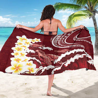 Blood Gold Polynesia Sarong Polynesian Frangipani With Sea Turtles