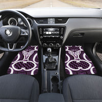 Aotearoa Atua Tangaroa Personalised Car Mats God Of The Sea Maori Whale Tail Purple