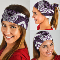 Aotearoa Atua Tangaroa Personalised Neck Gaiter God Of The Sea Maori Whale Tail Purple