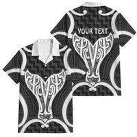 Aotearoa Atua Tangaroa Personalised Family Matching Long Sleeve Bodycon Dress and Hawaiian Shirt God Of The Sea Maori Whale Tail Black