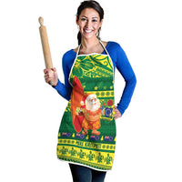Cook Islands Christmas Apron Surfing Santa Mere Kiritimiti - Polynesian Pride