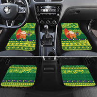 Cook Islands Christmas Car Mats Surfing Santa Mere Kiritimiti - Polynesian Pride
