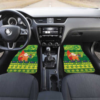 Cook Islands Christmas Car Mats Surfing Santa Mere Kiritimiti - Polynesian Pride