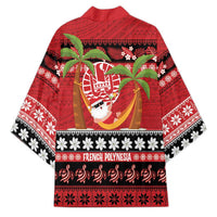 French Polynesia Christmas Kimono Tiare Chilling Santa Oaoa I teie Noera - Polynesian Pride