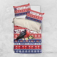 Kiribati Christmas Bedding Set Frigatebird Santa Tekeraoi n te Kiritimati - Polynesian Pride