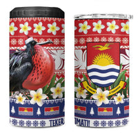 Kiribati Christmas 4 in 1 Can Cooler Tumbler Frigatebird Santa Tekeraoi n te Kiritimati - Polynesian Pride