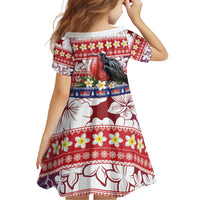 Kiribati Christmas Family Matching Summer Maxi Dress and Hawaiian Shirt Frigatebird Santa Tekeraoi n te Kiritimati - Polynesian Pride