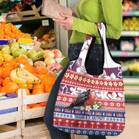 Kiribati Christmas Grocery Bag Frigatebird Santa Tekeraoi n te Kiritimati - Polynesian Pride