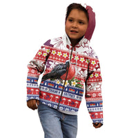 Kiribati Christmas Kid Hoodie Frigatebird Santa Tekeraoi n te Kiritimati - Polynesian Pride