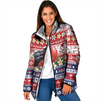 Kiribati Christmas Padded Jacket Frigatebird Santa Tekeraoi n te Kiritimati - Polynesian Pride