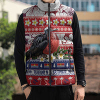 Kiribati Christmas Sleeveless Puffer Jacket Frigatebird Santa Tekeraoi n te Kiritimati - Polynesian Pride
