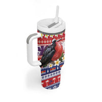 Kiribati Christmas Tumbler With Handle Frigatebird Santa Tekeraoi n te Kiritimati - Polynesian Pride