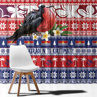 Kiribati Christmas Window Curtain Frigatebird Santa Tekeraoi n te Kiritimati - Polynesian Pride