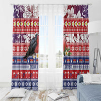 Kiribati Christmas Window Curtain Frigatebird Santa Tekeraoi n te Kiritimati - Polynesian Pride