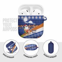 Marshall Islands Christmas AirPods Case Beachy Santa Monono ilo raaneoan Nejin - Polynesian Pride
