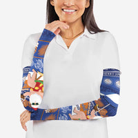 Marshall Islands Christmas Arm Sleeves Beachy Santa Monono ilo raaneoan Nejin - Polynesian Pride