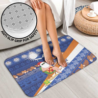 Marshall Islands Christmas Bathroom Set Beachy Santa Monono ilo raaneoan Nejin - Polynesian Pride