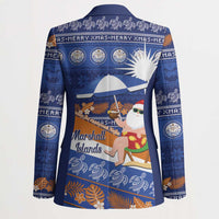 Marshall Islands Christmas Blazer Beachy Santa Monono ilo raaneoan Nejin - Polynesian Pride