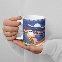 Marshall Islands Christmas Ceramic Mug Beachy Santa Monono ilo raaneoan Nejin - Polynesian Pride