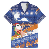 Marshall Islands Christmas Family Matching Mermaid Dress and Hawaiian Shirt Beachy Santa Monono ilo raaneoan Nejin - Polynesian Pride