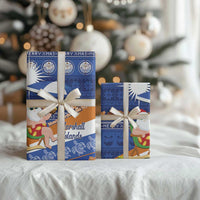 Marshall Islands Christmas Wrapping Paper Beachy Santa Monono ilo raaneoan Nejin - Polynesian Pride