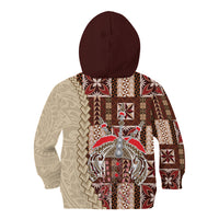 Samoa Tapau Kid Hoodie Samoan Siapo Pattern LT14 - Polynesian Pride