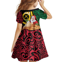 Vanuatu Christmas Family Matching Long Sleeve Bodycon Dress and Hawaiian Shirt Vanuatuan Conch Shell - Meri Krismas! LT14 - Polynesian Pride