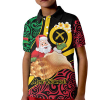 Vanuatu Christmas Kid Polo Shirt Vanuatuan Conch Shell - Meri Krismas!