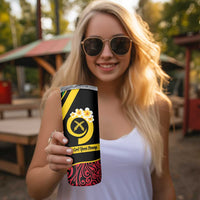 Vanuatu Christmas Skinny Tumbler Vanuatuan Conch Shell - Meri Krismas!