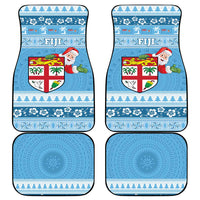 Fiji Christmas Car Mats Fijian Masi Marau na Kerisimasi! - Blue