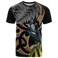 Aotearoa Kowhai Tui Bird T Shirt Maori Ngaru With Silver Fern