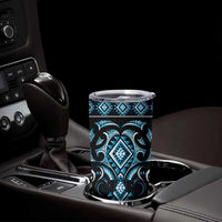 Blue Ngaru Taniko With Aotearoa Maori Tattoo Tumbler Cup