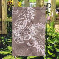 Polynesia Hammerhead Shark Tattoo With Plumeria Lei Garden Flag