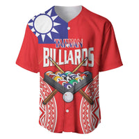 Personalised Taiwan Billiards Baseball Jersey Eight-ball Pool Polynesia Tattoo - Polynesian Pride