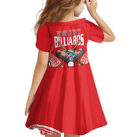 Personalised Taiwan Billiards Family Matching Off Shoulder Short Dress and Hawaiian Shirt Eight-ball Pool Polynesia Tattoo - Polynesian Pride