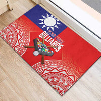 Personalised Taiwan Billiards Rubber Doormat Eight-ball Pool Polynesia Tattoo - Polynesian Pride