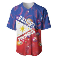 Personalised Philippines Billiards Baseball Jersey Cue With Balls Flag Style - Polynesian Pride