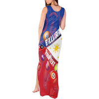 Personalised Philippines Billiards Tank Maxi Dress Cue With Balls Flag Style - Polynesian Pride