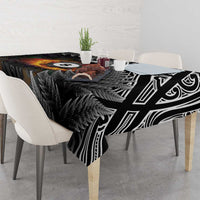 Personalised New Zealand Billiards Tablecloth Maori Fern On Fire 8 Ball - Polynesian Pride