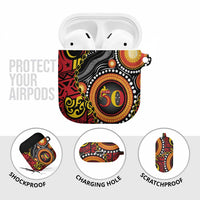 Celebrating 50 Years Papua New Guinea AirPods Case Aboriginal Mix Papuan Pattern - Polynesian Pride